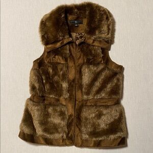 Rachel Zoe Faux Fur Brown Vest